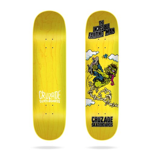 Дека для скейтборда Cruzade ( CRDE0021A017 ) The Incredible Farting Man 8.0"x31.5" Cruzade Deck 2021 1