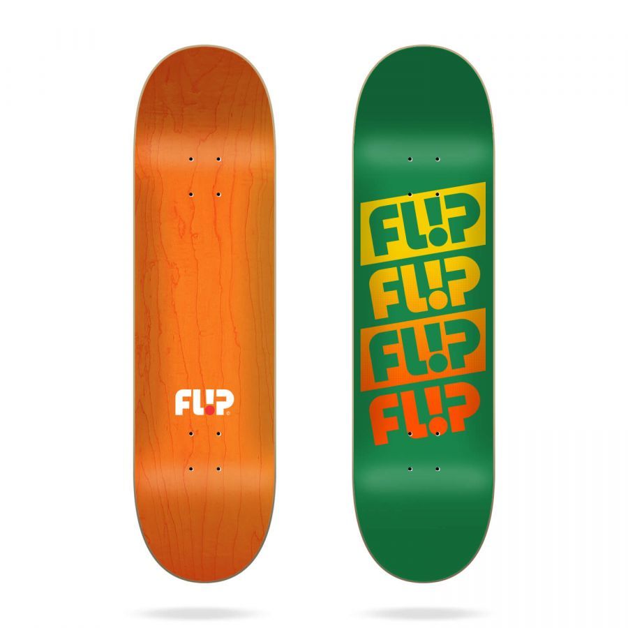 Дека для скейтборда Flip ( FLDE0020A060 ) Team Quattro Faded Green 8.5"x32.75" Flip Deck 2020 2