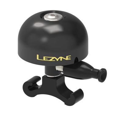 Звонок для велосипеда Lezyne ( 4712805 993130 ) CLASSIC BRASS MEDIUM ALL BLACK BELL 2020 2