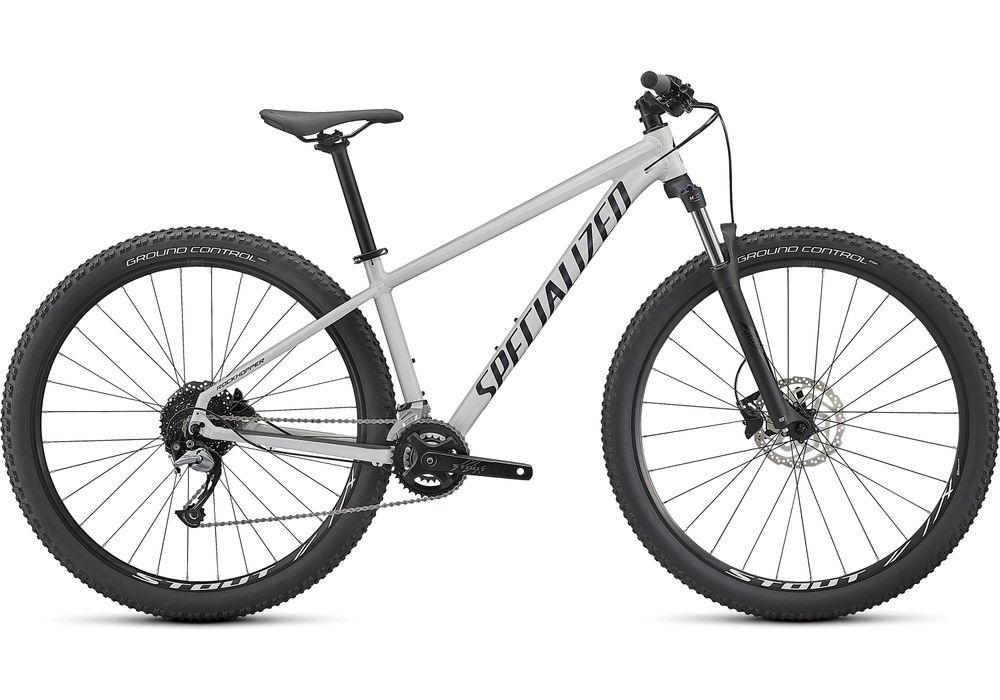 Велосипед Specialized ROCKHOPPER COMP 27.5 2X 2021GLOSS METALLIC WHITE SILVER / SATIN BLACK (888818630578) 1