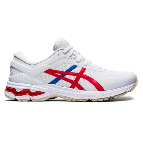 Обувь для бега Asics ( 1011A771 ) GEL-KAYANO 26 2020 100-WHITE/CLASSIC RED 41.5 (4550215907145) 1