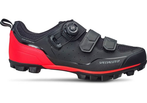 Велотуфли Specialized COMP MTB SHOE 2020 BLK/RKTRED 45 (888818327515) 1