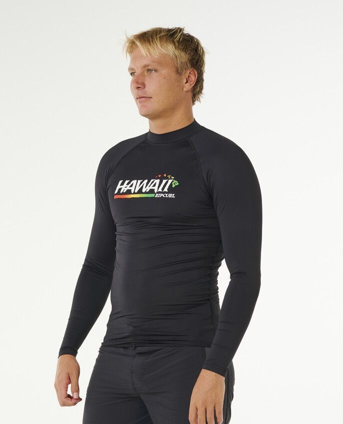 купити Гідромайка Rip Curl ( 176MRV ) HAWAII GRITTY UPF PER L/S 2026BLACK(9360690591297) 2