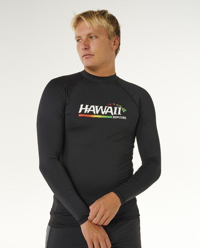 купити Гідромайка Rip Curl ( 176MRV ) HAWAII GRITTY UPF PER L/S 2026BLACK(9360690591297) 6