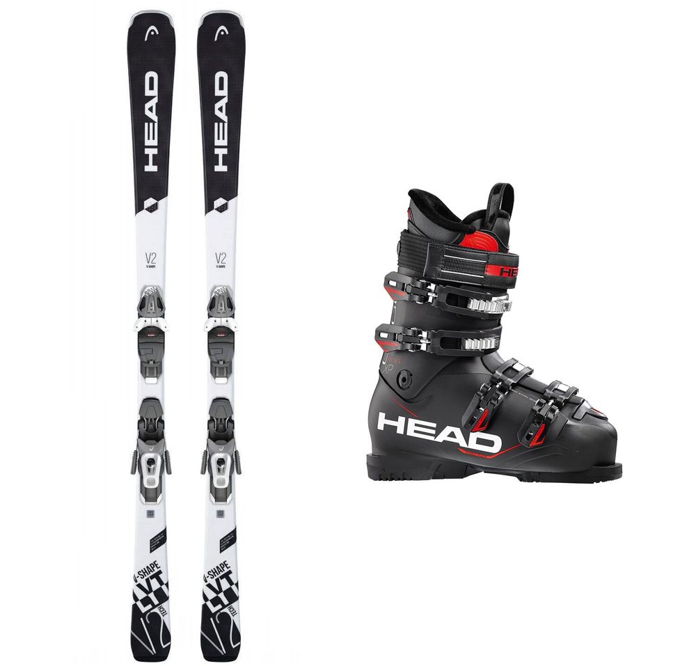 Лыжи горные HEAD V-Shape V2 SW LYT-PP9 + крепления SX 10 2019 + ботинки NEXT EDGE XP BLACK-RED BLACK-RED 26 (9999935) 1