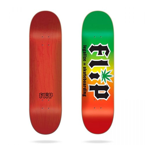 Дека для скейтборда Flip ( FLDE0020A081 ) HKD Legalize Rasta 8.25'x32.31' Flip Deck 2020 (8433975069741) 1