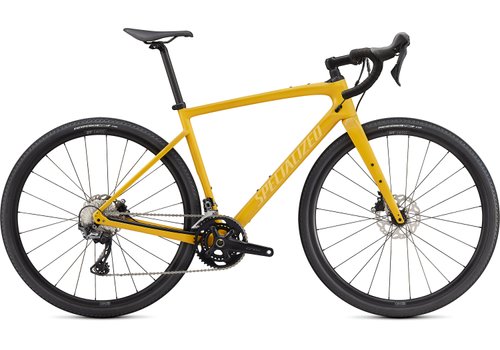 Велосипед Specialized DIVERGE SPORT CARBON 2021Gloss Brassy Yellow/Sunset Yellow/Chrome/Clean (888818615858) 1