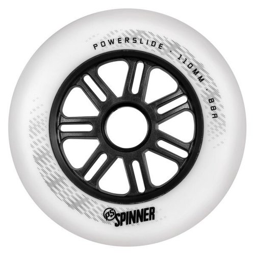 Колеса POWERSLIDE ( 905320 ) WHEELS Spinner 110mm/85a, matte white, Pcs. 2020 1