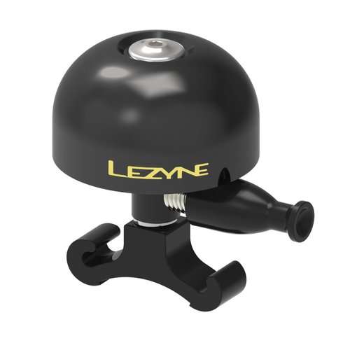 Звонок для велосипеда Lezyne ( 4712805 993130 ) CLASSIC BRASS MEDIUM ALL BLACK BELL 2020 1