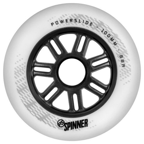Колеса POWERSLIDE ( 905322 ) WHEELS Spinner 100mm/85a, matte white, Pcs. 2020 1