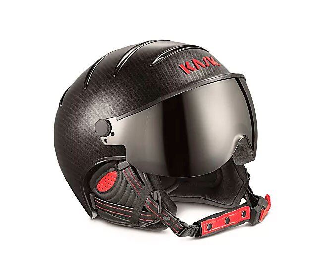 Шлемы KASK ( SHE00035 ) ELITE PRO PHOTOCHROMIC 2019 58 Carbon/Black Red (8057099026888) 1