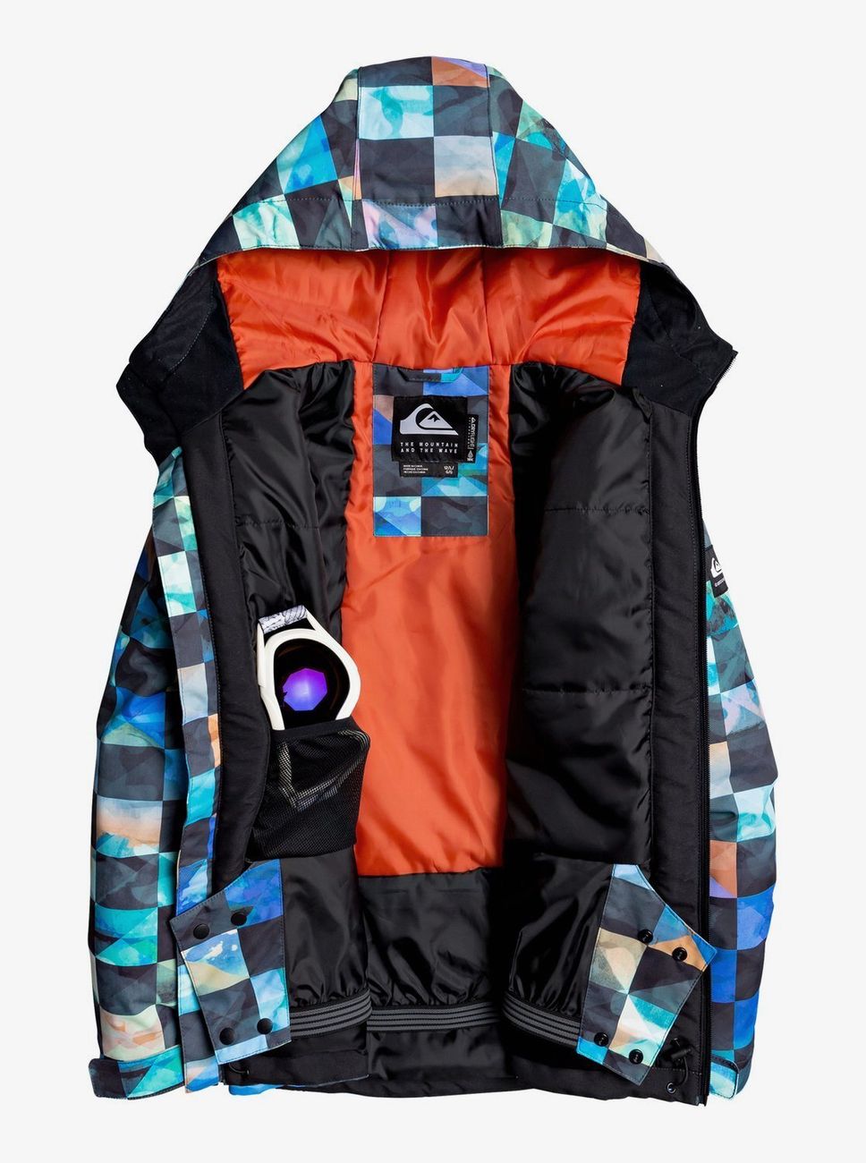 Сноубордическая куртка Quiksilver ( EQBTJ03098 ) MIS PRIN YOU JK B SNJT 2020 NZG1 Poinciana-Plaid_1 M (3613374523890)