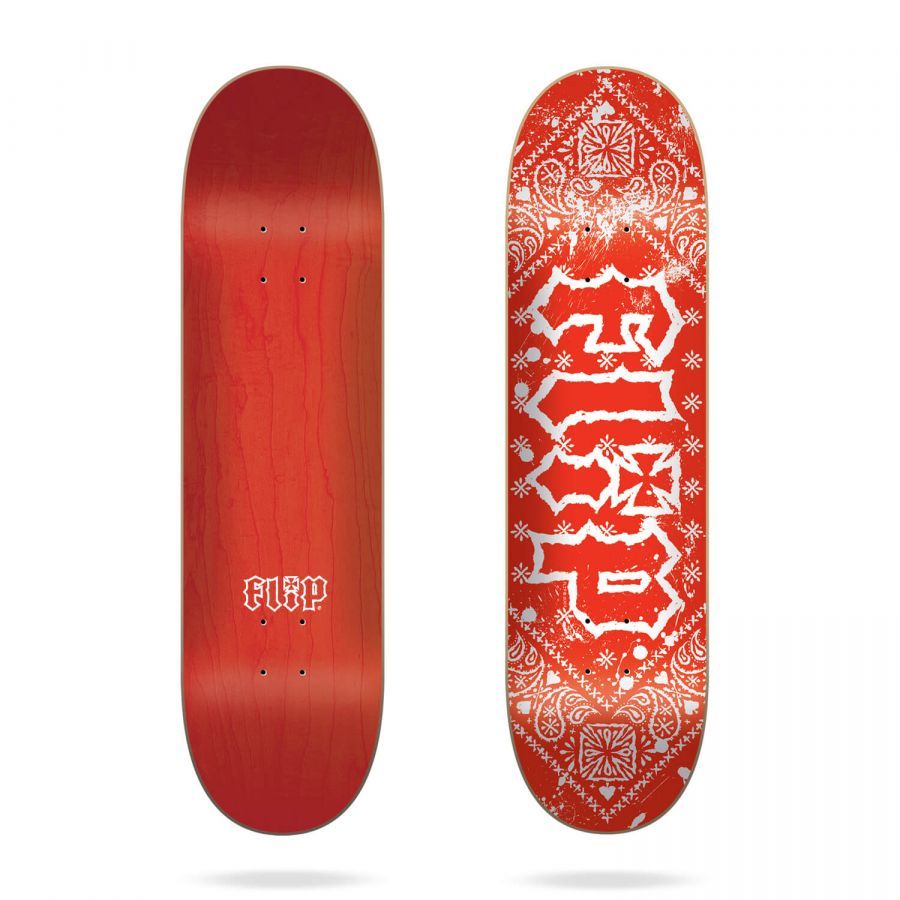 Дека для скейтборда Flip ( FLBL9A05-04 ) HKD Bandana Red 8.0"x31.5" Flip Deck 2019 2