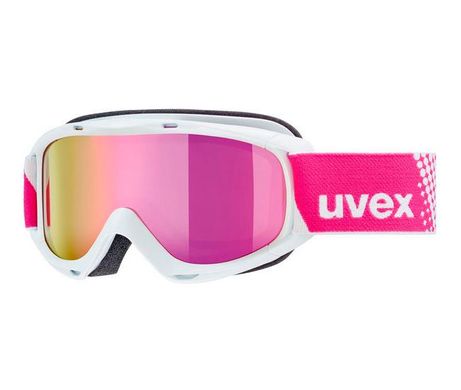 Маска UVEX slider FM 2020white-mirror pink (4043197301662) 2