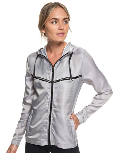 Куртка для бега Roxy ( ERJJK03273 ) FREAKY STYL JKT J JCKT 2019 SLR0 Frost Gray - Solid L (3613374088139) 1