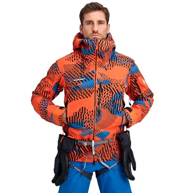 Куртка для туризма Mammut ( 1010-28090 ) Nordwand Visiflage HS Hooded Jacket Men 2021 26