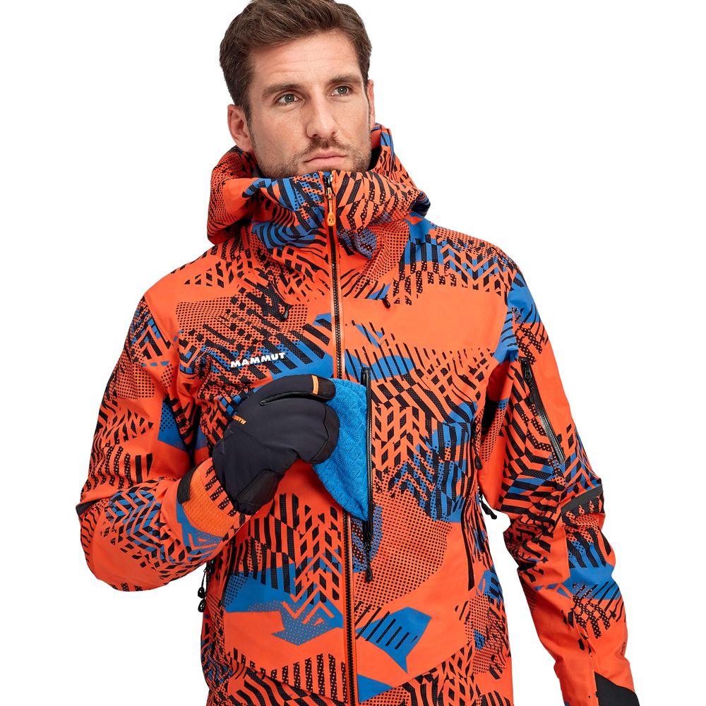 Куртка для туризма Mammut ( 1010-28090 ) Nordwand Visiflage HS Hooded Jacket Men 2021 13