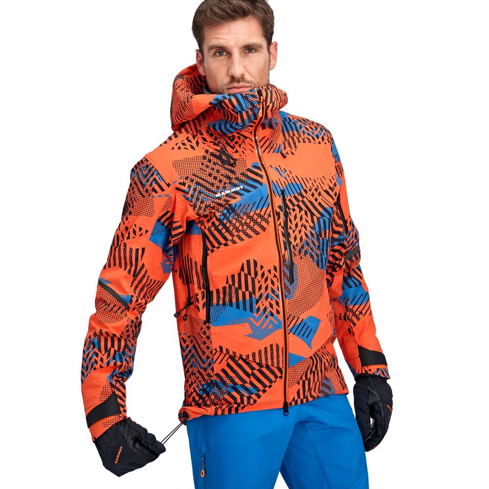 Куртка для туризма Mammut ( 1010-28090 ) Nordwand Visiflage HS Hooded Jacket Men 2021 12