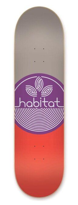 Дека для скейтборда Habitat ( HBBL8B03-03 ) Leaf Dot Large 8.375'x32.75' Habitat Deck 2019 (8433975049521) 1